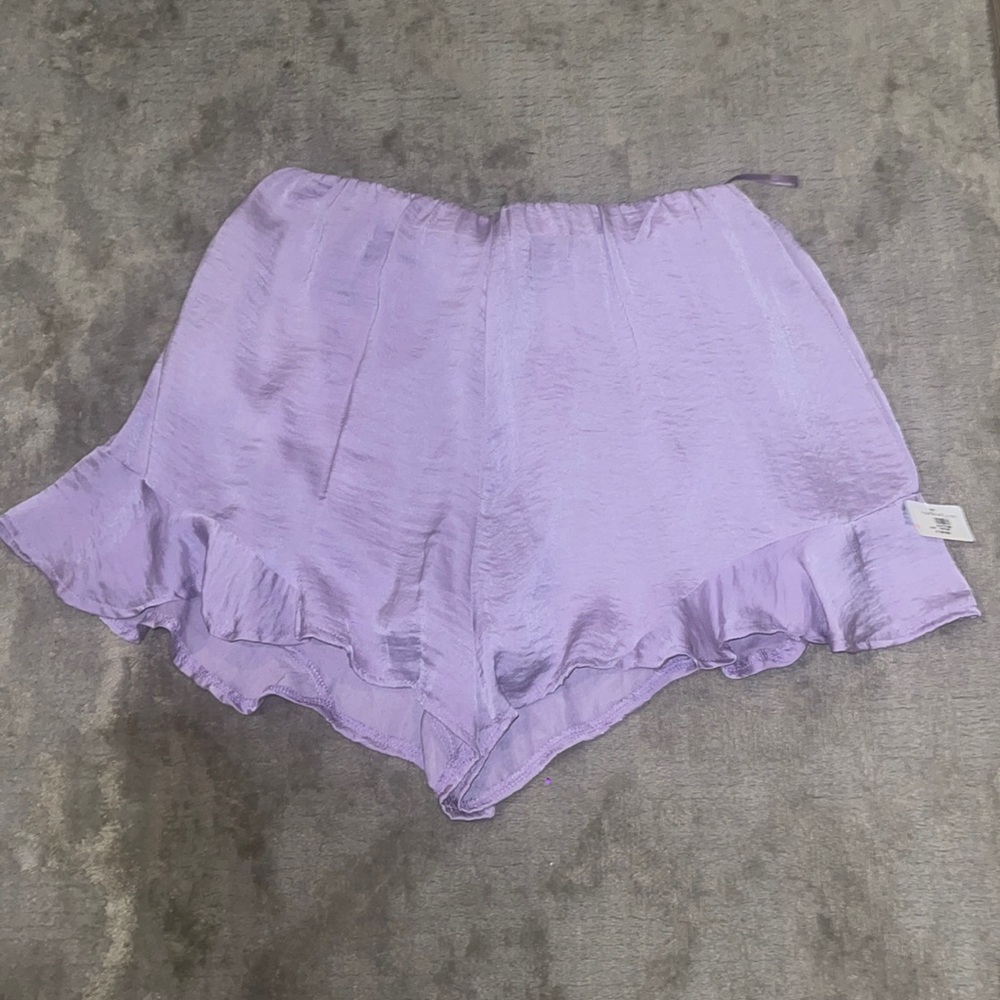 She + Sky purple shorts